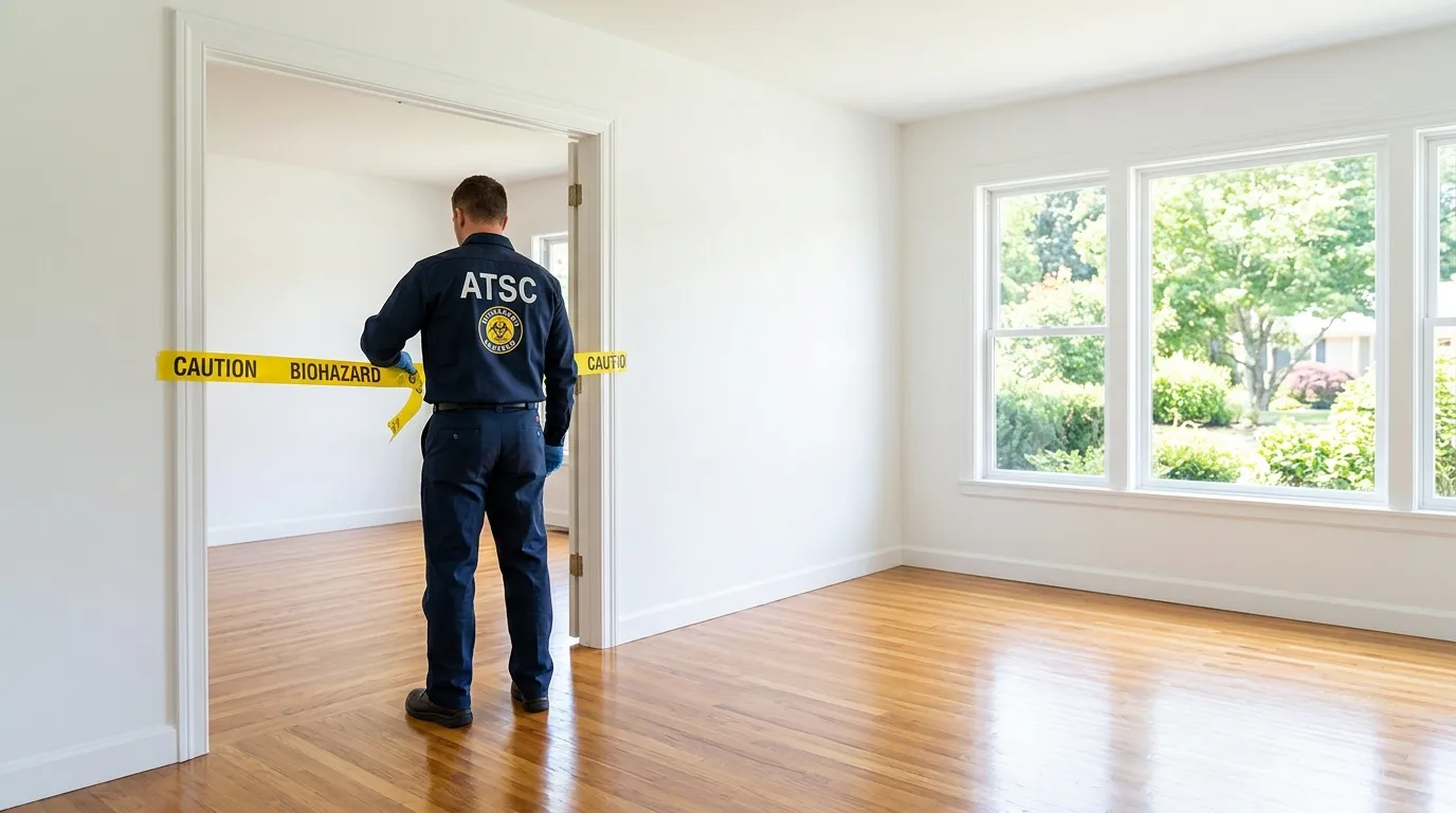 Certified biohazard cleanup crew performing Crime Scene Cleanup in East Wenatchee